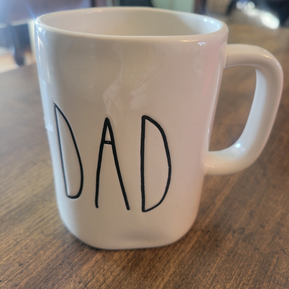 Rae Dunn White 'Dad' Mug